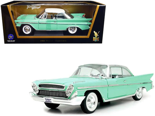 1961 DeSoto Adventurer Light Green with White Top 1/18 Diecast Model Car by Road Signature - DREAMLAND DIE CAST